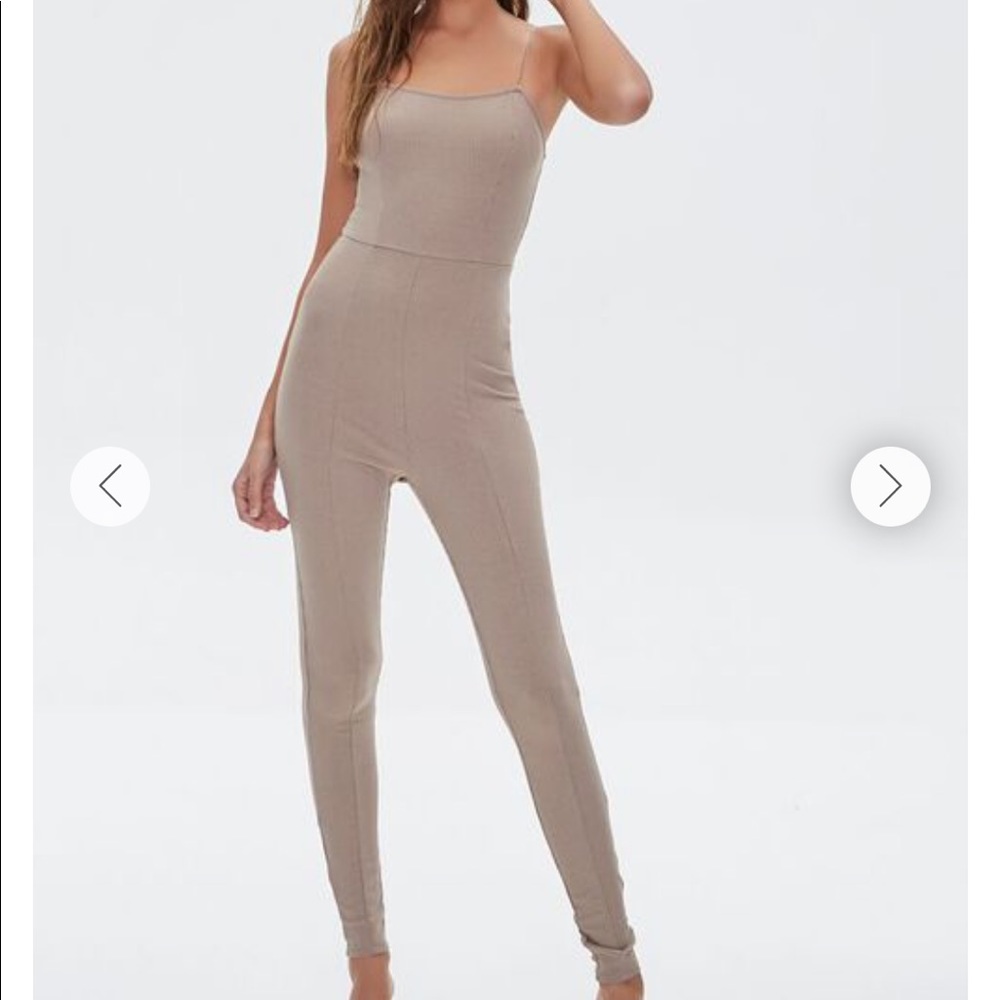 Forever 21 Ribbed Cami Jumpsuit